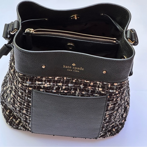 kate spade Bags Kate Spade Marti Tweed Large Bucket Bag Poshmark